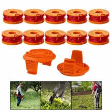 Топ новая сменная катушка линия строковый триммер WA0010 травяной Пожиратель W/крышка для Worx WA0010 гибкий и гибкий дропшиппинг