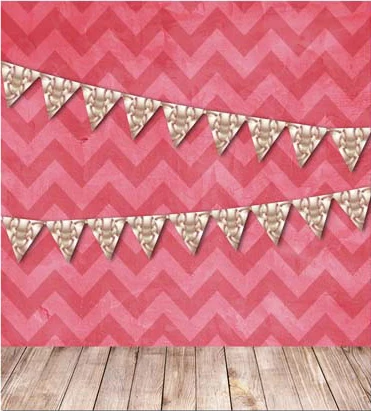 Czerwony Chevron Banner Fotografica 5X7ft Fotografia Vinyl Tło Ścienne Drewniane Podłogi Dzieci Noworodka Tło dla Photo Studio