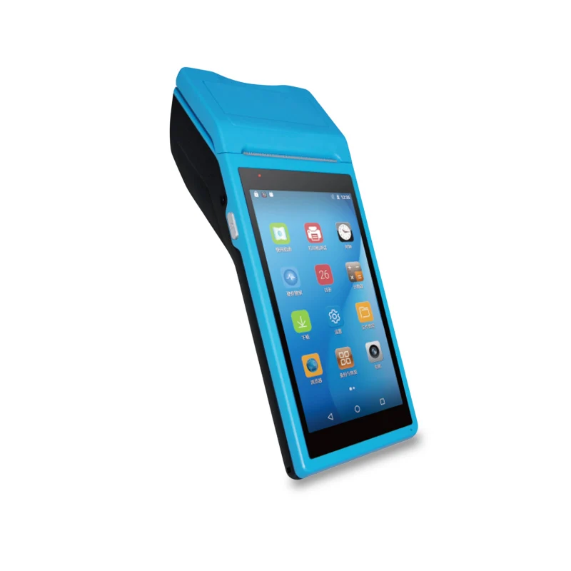 S4-Handheld Android 1D сканер штрих-кода 3G большой экран термальный принтер POS для