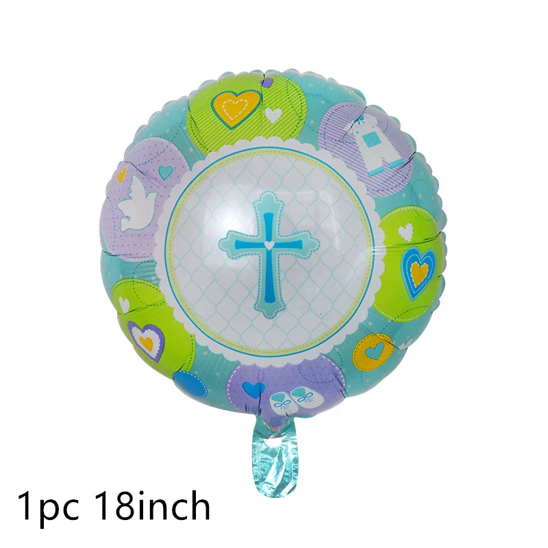 Новые воздушные шары из фольги, пасхальные латексные шары, крестины для первого причастия, евхаристские религиозные вечерние украшения Иисуса пятидесятника - Цвет: 1pc