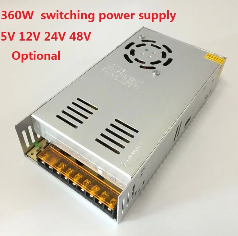 12V 30A 360W Switching Power Supply Driver for LED Strip AC 110-240V Input to DC 12V Free shipping 12V 30A 360W Switching Power Supply Driver for LED Strip AC 110-240V Input to DC 12V Free shipping
