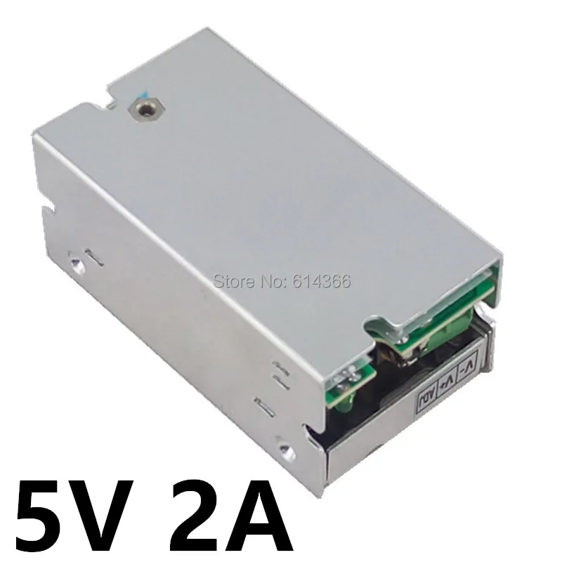 

100PCS Best quality 5V 2A 10W Switching Power Supply 5V Driver for LED Strip AC 100-240V Input to DC 5V Power Supply