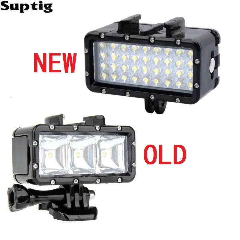 

Suptig Waterproof LED light Underwater Light Diving+Battery For GoPro Hero7 6 5 3 4 Session Xiaomi Yi Mijia 4K sjcam SJ8 EKEN H9