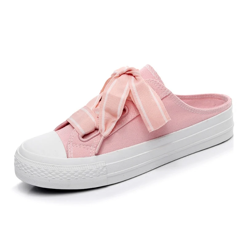 TOP Brand Women's Shoes 2018 Summer New Fashion Lovely No Rear Shoes Anti Slip Comfortable Flat
