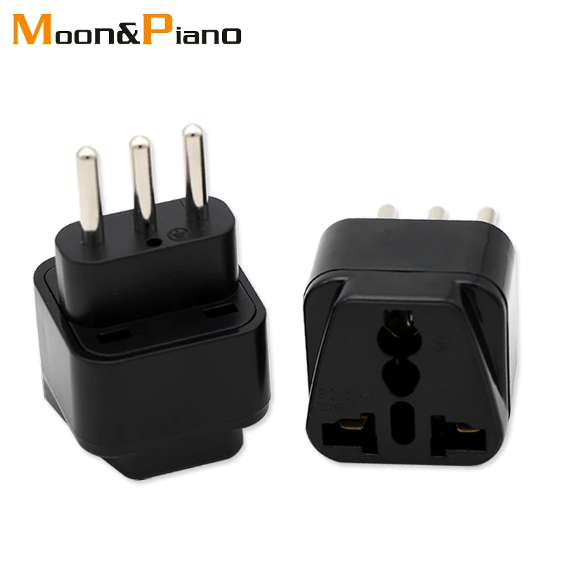 

3-pin IT Conversion plug Universal UK/US/EU/AU to Italy Milan Chile Vatican Italian Travel AC Power Adapter Plug Converter