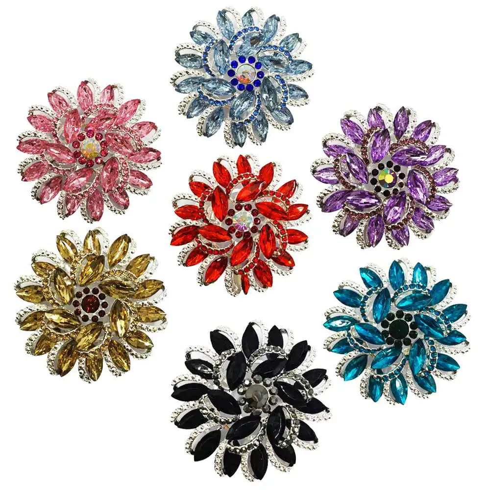 6.3cm Large Flower Women Costume Brooches Back Safety Pins BA010 | Украшения и аксессуары