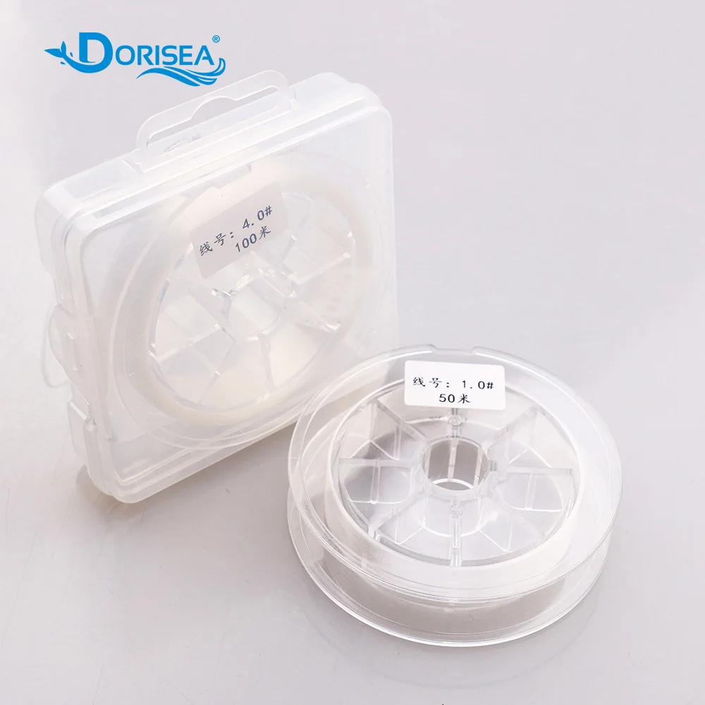 

DORISEA 50M 100M 0.6-30# Fluorocarbon Fishing Lines Carbon Fiber Fly Fishing Line Clear Monofilament Line Material From Japan