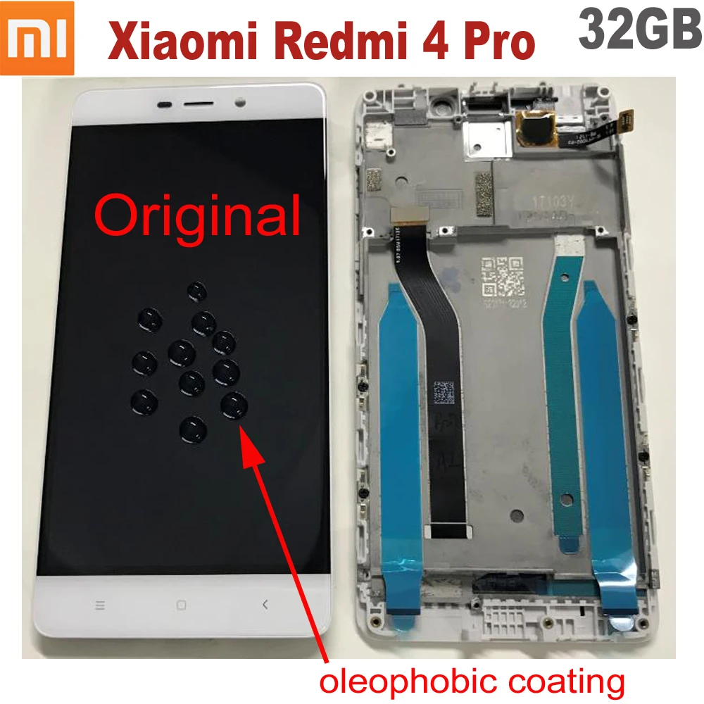 Pаспродажа 100% оригинальный новый рабочий Xiaomi Redmi 4 Pro 10 сенсорный экран дигитайзер ЖК дисплей в сборе сенсор с рамкой Redmi 4 Prime 32GB