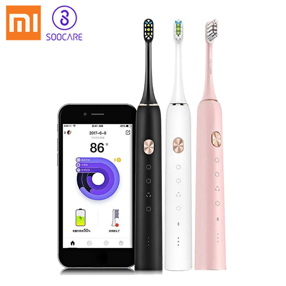 

Xiaomi SOOCAS X3 Sonic Electric Toothbrush IPX7 Waterproof Ultrasonic Automatic Toothbrush Rechargeable Tooth Brush APP Control