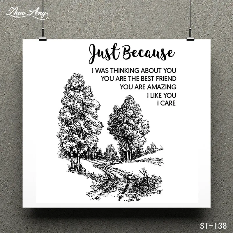 

Forest Design Clear Stamp for Scrapbooking Rubber Stamp Seal Paper Craft Clear Stamps Card Making