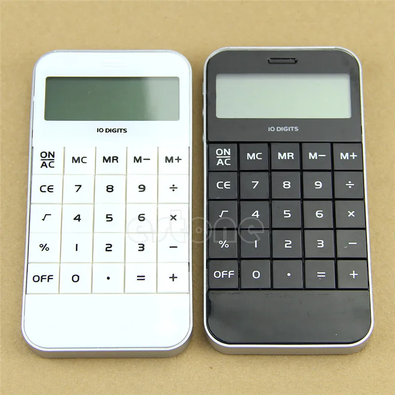 Черный карманный калькулятор офисный Рабочий школьный калькулятор четкий lcd