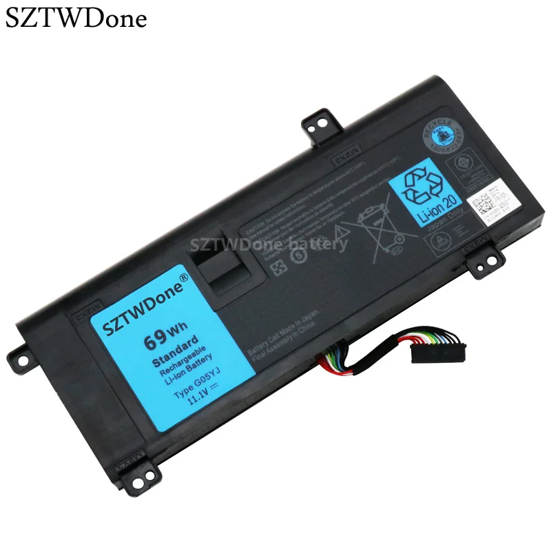 Аккумулятор SZTWDone G05YJ для ноутбука DELL Alienware A14 M14X R1 R3 R4 14D 1528 1728 8X70T Y3PN0 1828 2728 4528|battery for