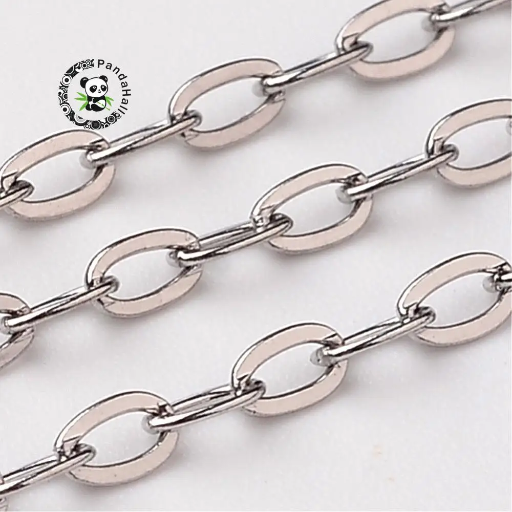 

316 Stainless Steel Cross Chains, Decorative Chain, Stainless Steel Color, 1.8x1.8mm
