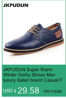 JKPUDUN Mens Genuine Leather Shoes Casual Waterproof Men Original Boots Italian Fashion Army Boots For Men Work Boots Erkek Bot