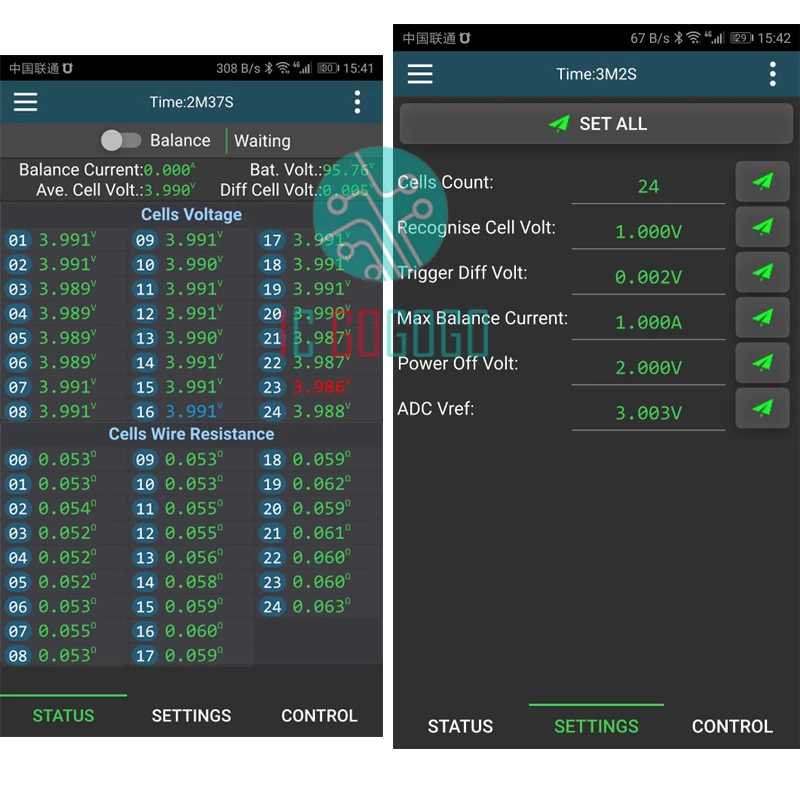 Новейший протокол CAN Bus Temp 1A баланс батареи активный эквалайзер Bluetooth APP 2S~ 24S BMS Li-Ion Lipo Lifepo4 LTO Balancer JK