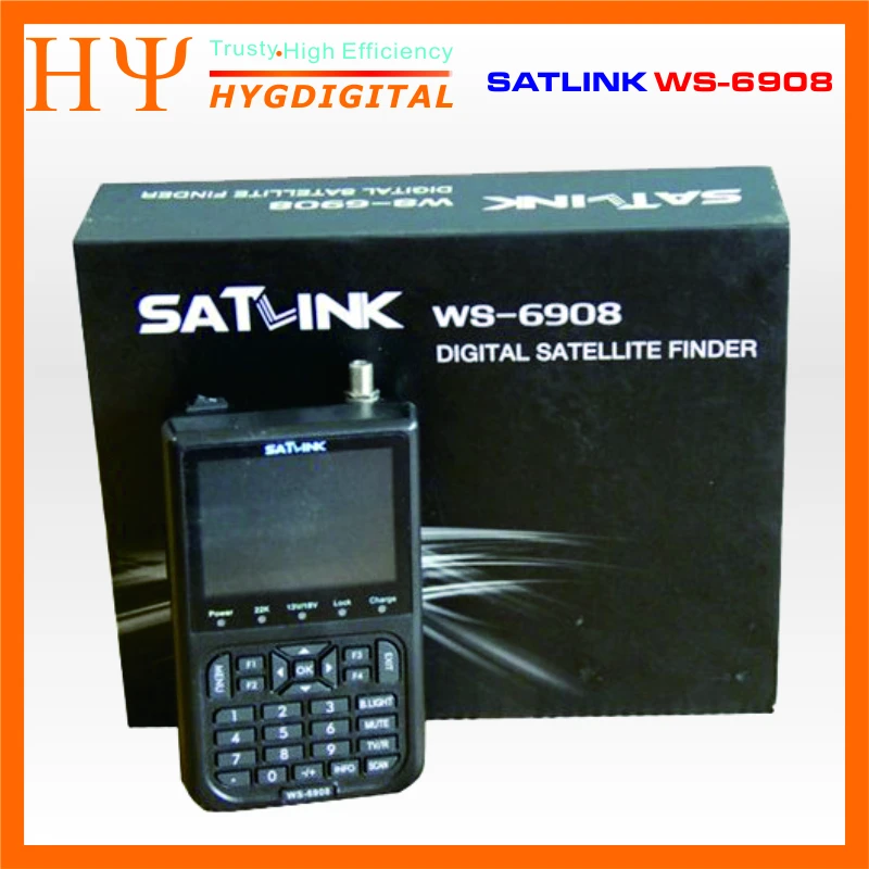 Satlink WS-6908 3,5 ЖК-DVB-S FTA цифровой спутниковый сигнал ws 6908 спутниковый искатель