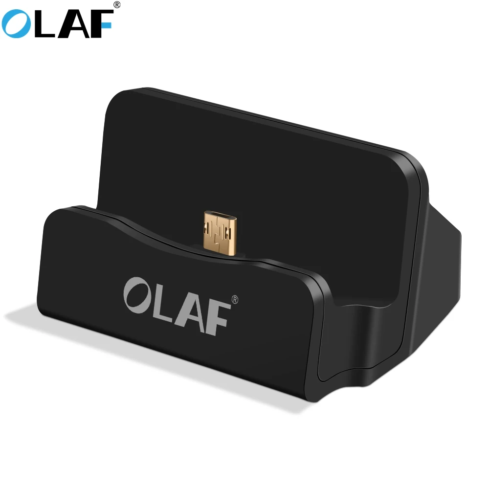 

Olaf For iphone X 8 7 Plus USB Fast Sync Data Phone Charger Dock Stand Station Desktop Charging For Samsung Micro USB Chargers