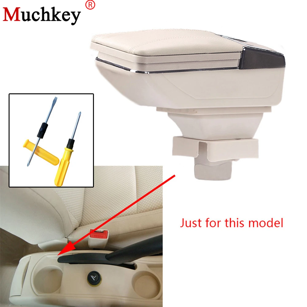 

For Citroen C4 2008 2009 2010 2011 Armrest Box Central Console Arm Rest Box Cup Holder Ashtray Seat Armrests Car Styling