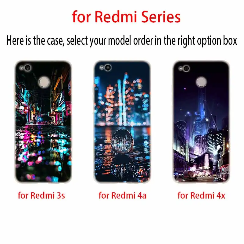 Крышка чехол для телефона из мягкого силикона ТПУ с рисунком Xiaomi Redmi 8 8a 7 7a 6a 5a 5plus
