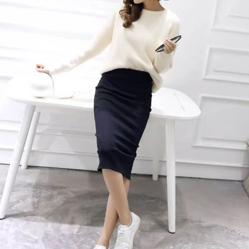 2016-Summer-skirts-Sexy-Chic-Pencil-Skirts-Women-Skirt-Wool-Rib-Knit-Long-Skirt-Package-Hip (1)