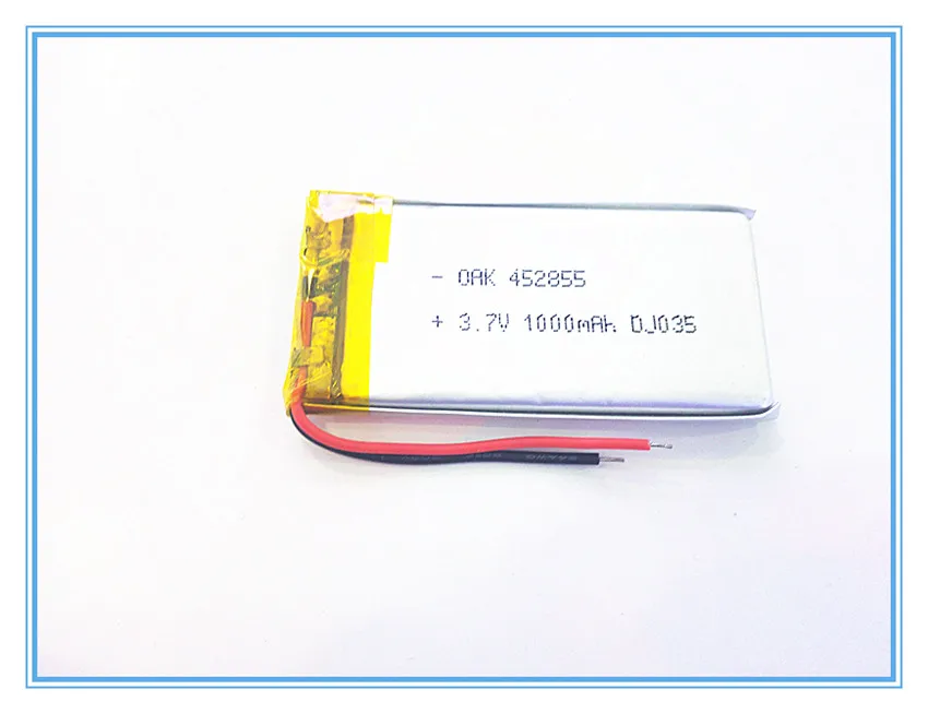 3,7 V, 1000 мАч, [452855] PLIB; полимерная литий-ионная/литий-ионный аккумулятор для DVR, gps, mp3, mp4, сотовый телефон, динамик