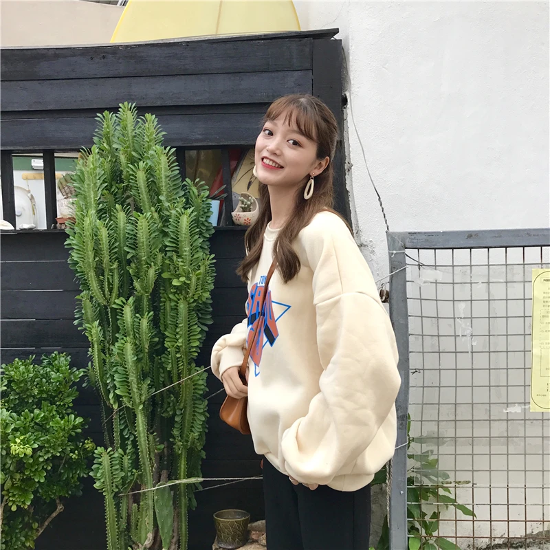 YouGeMan Модный женский топ с капюшоном 2018 осень зима корейский Ulzzang Harajuku Kawaii