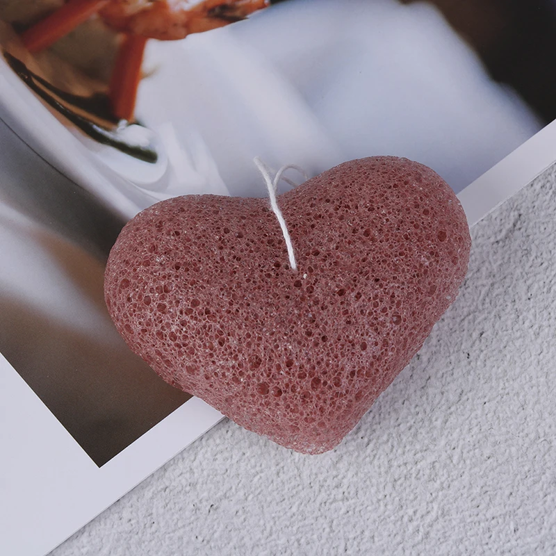 1 шт. натуральная губка для мытья и уборки лица Konjac Konnyaku Puff Esponja Makeup Konjac Heart-shaped Exfoliator Cleanse Konjac Sponge