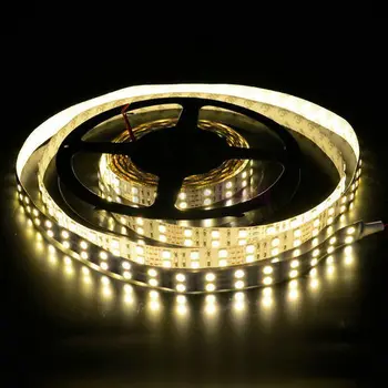 

16FT 5M Double row Led Strip SMD 5050 120Led/m Strip light 600Leds/5M Flexible lighting Tube Non-waterproof DC12V-6 COLOR option