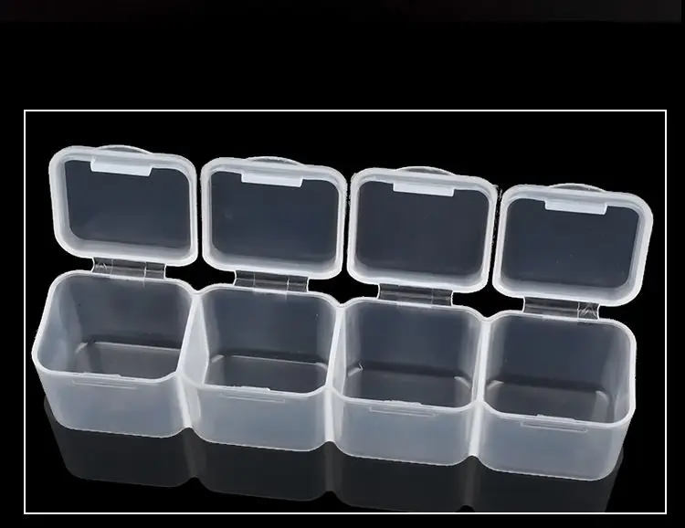 28 slots Diamond Painting Rhinestone Storage Box Nail Art Plastic Case Rings Accessories Display Container Organizer