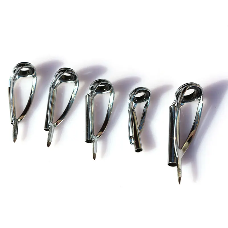 2PCS New Fishing Rod Tip Guide Ring with Leg for DIY Fishing Rod