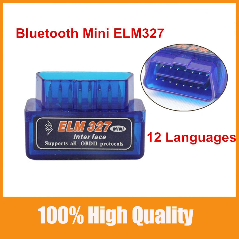 Популярный Мини OBD2 ELM327 Bluetooth автомобильный диагностический инструмент для Android/Symbian V2.1 OBD2 сканер OBDII протокол