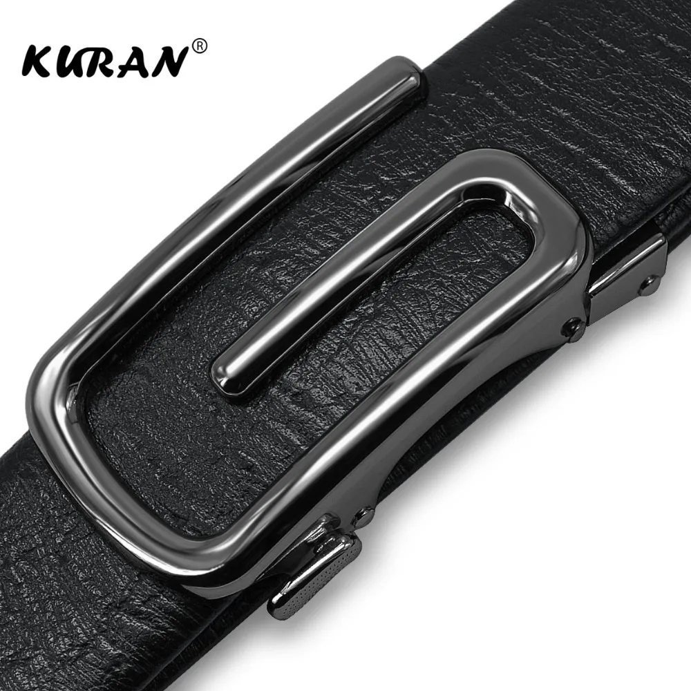 

KURAN New Arrival Brand designer mens belts Belts for Men High Male Brand Automatic Ratchet Buckle belt