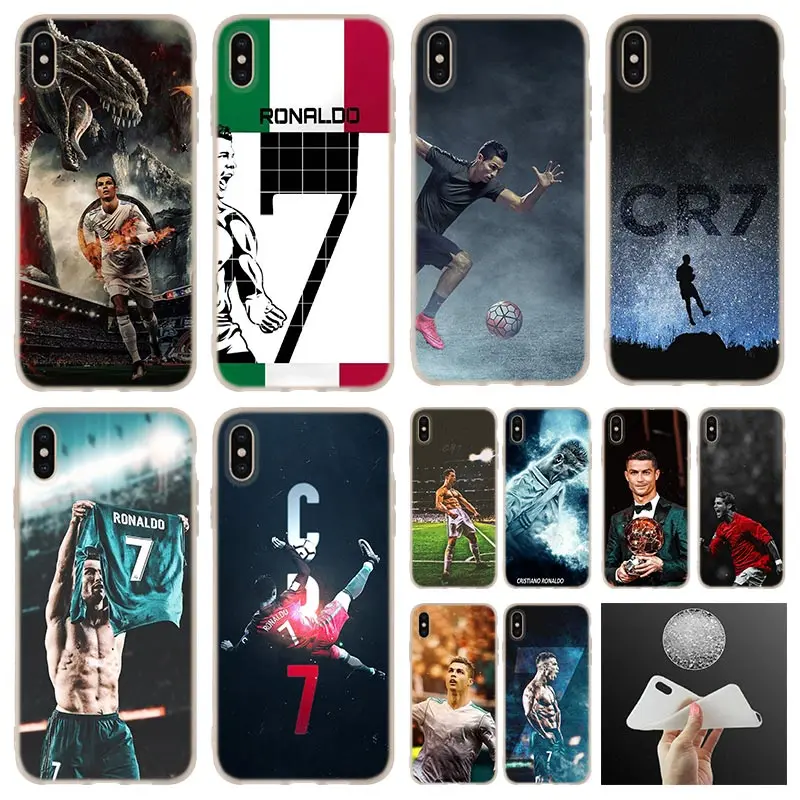 Ronaldo football player soft silicone Phone Case cover For Apple iPhone