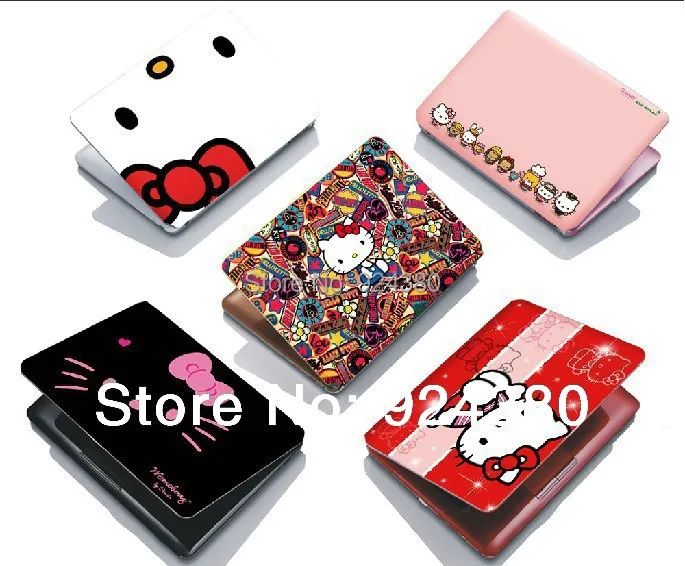 free ship japan cartoon kitty cat laptop skin sticker in