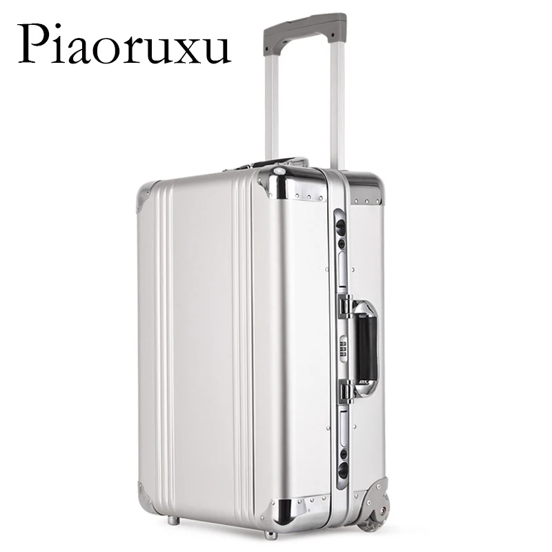 Aluminum Luggage, Aluminum Alloy Carry on Suitcase with Spinner wheel