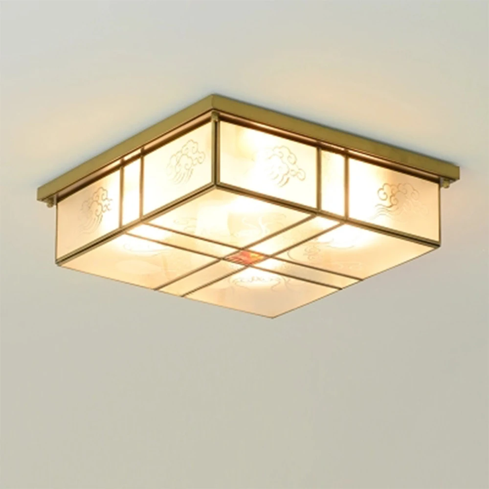 

Square Ice Sculpture E27 220v for Decor Led Ceiling Light Luminarias Home Lighting Room Kitchen Luminaria Modern Ceiling Lamp
