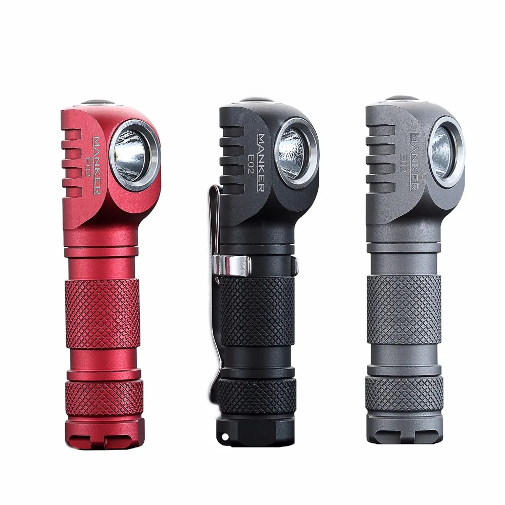 Светодиодный мини фонарик Manker E02 220 лм CREE XPG3 / High CRI Nichia 219C с обратимой клипсой и