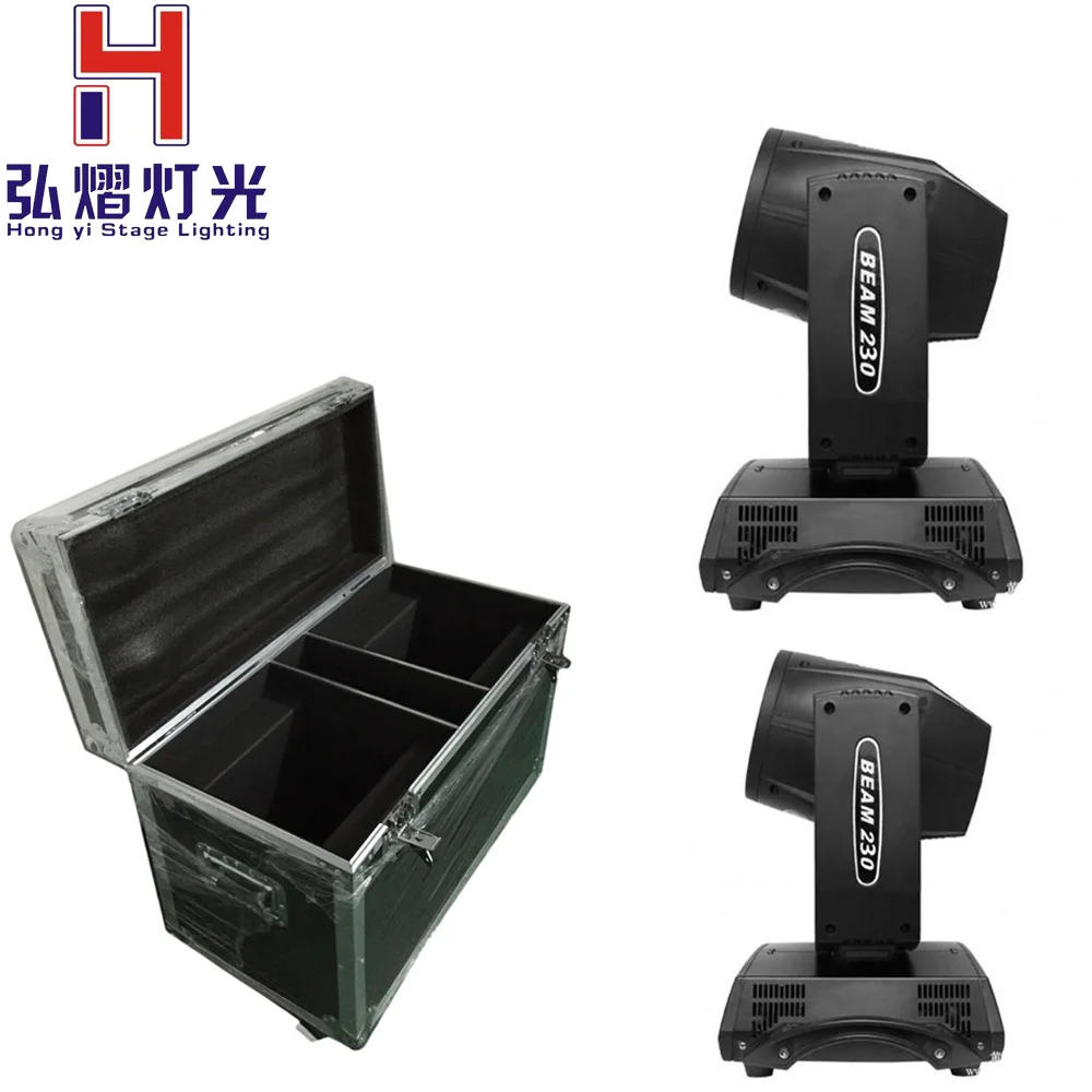 

Stage Light 2units 230W Osram 7R BEAM Spot Moving Head DMX512 Lighting With Flight Cases for Party DJ Shows Bars Club KTV