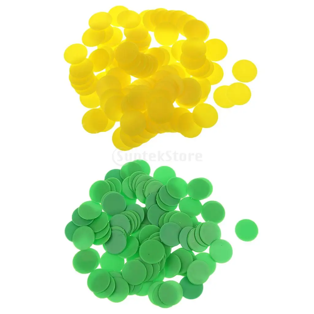 Pack of 200 Plastic Board Game Counters Games Chip Kids Numeracy Teaching Toy