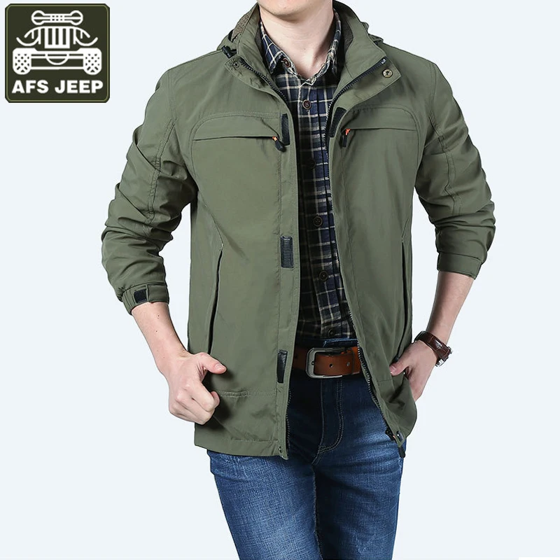 AFS JEEP 2017 Mens Spring Jacket Casual Windbreaker veste