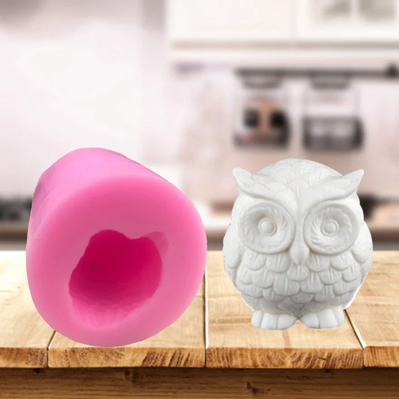 3D Маленькая форма Совы животные руки Форма Силиконовые украшения торта инструменты Мыло Формы для торта, шоколада помадка украшения выпечки Инструменты