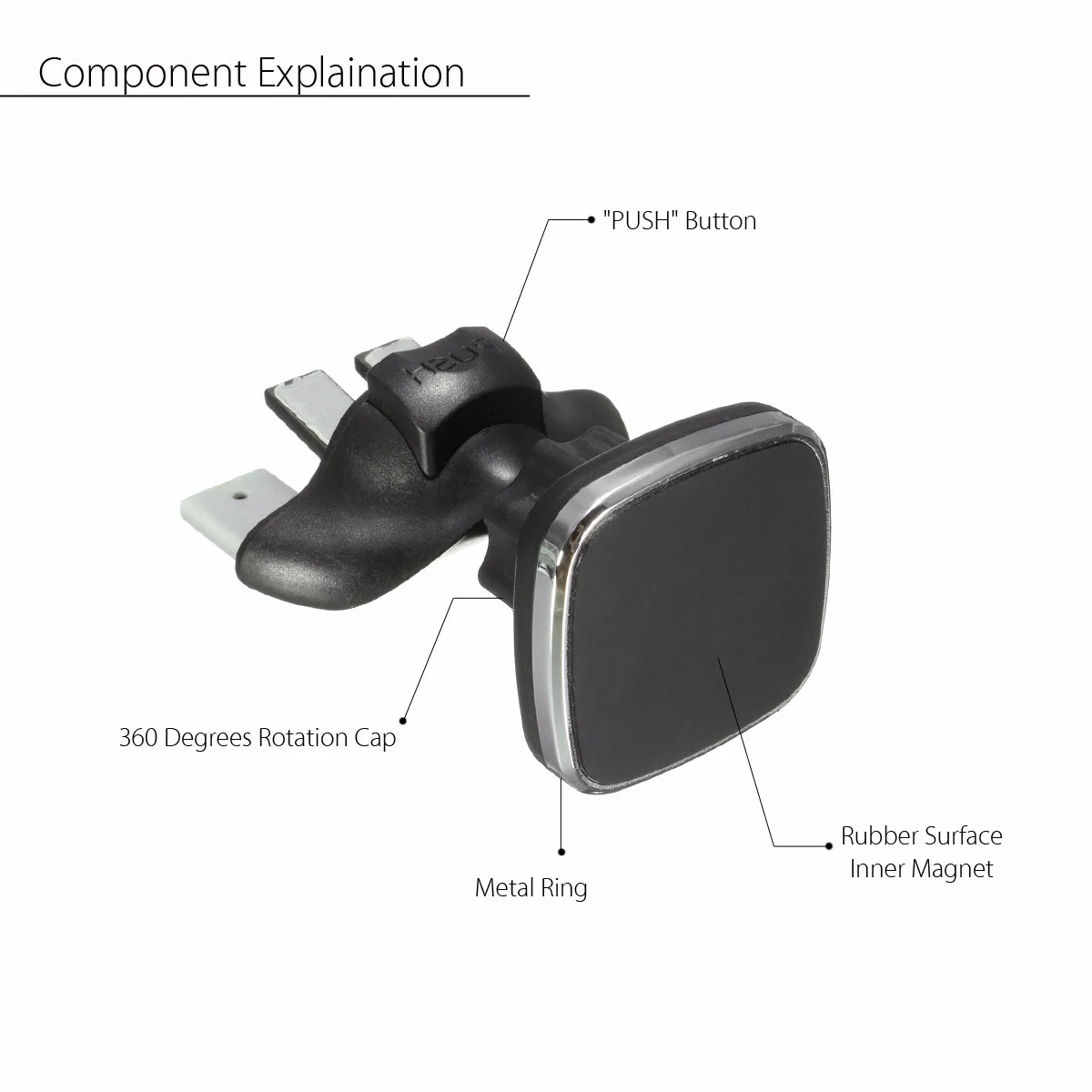 1 шт., магнитный автомобильный CD слот, держатель на вентиляционное отверстие, подставка для сотового телефона, регулируемый автомобильный держатель для мобильного телефона, универсальный для iPhone/samsung