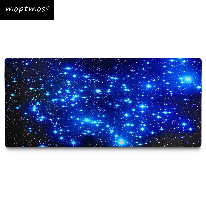 

Blue Starry Mouse Pad, Extended Speed Large Size Computer Keyboard Desk Mouse Mat Water Resistant Non-Slip Mouse pad For Gamer