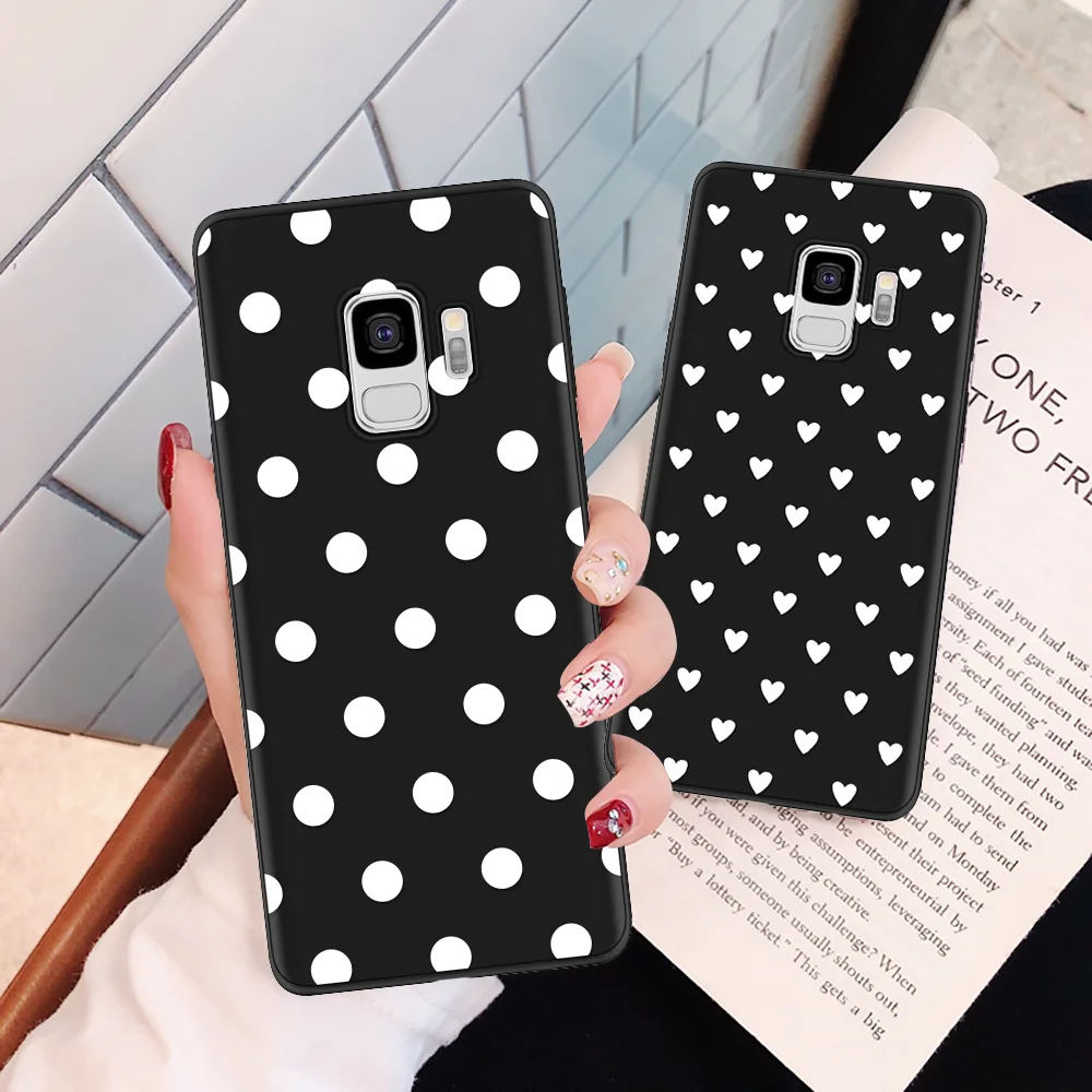 

Polka Dot TPU Cover For Samsung Galaxy A70 A50 A40 A30 A3 A5 2016 A7 2017 A9 A6 A8 Plus 2018 M10 M20 M30 S10 Plus S10e G530 Case