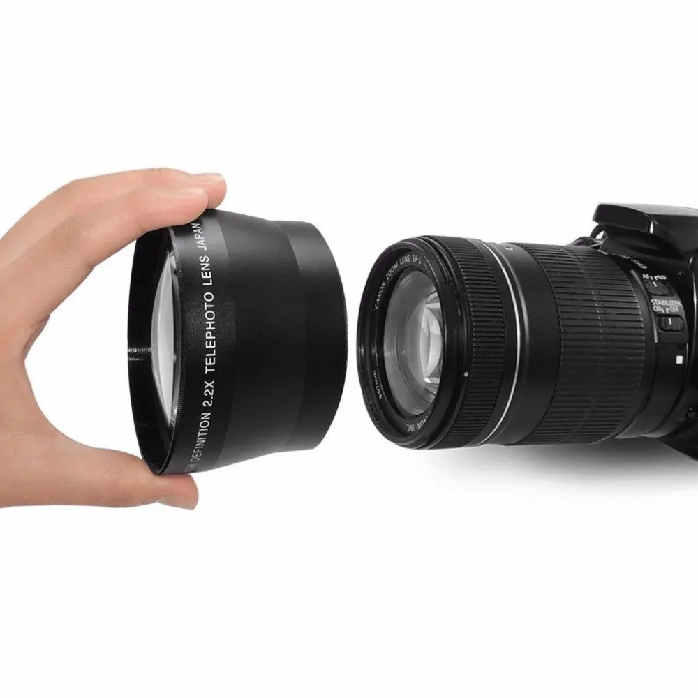 

67mm 2.2x Telephoto Tele Lens For Canon EOS 550D 600D 650D 700D 60D 70D 18-135mm Lens For Nikon 18-105mm Lens
