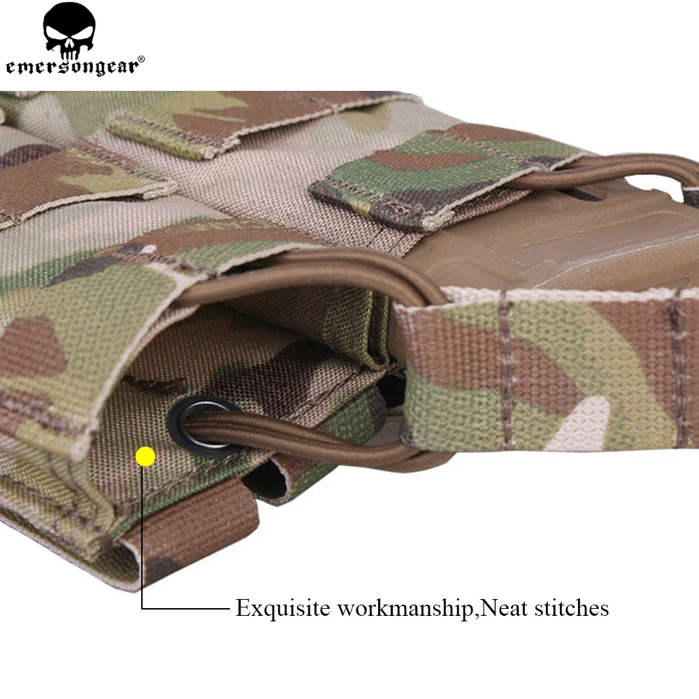 EMERSONGEAR Kontra nyitva felső 5.56 Képes folyóirat Erszény Harcászati Vízhozam molle Tölténytár Erszény számára Harcászati Hajtó multicam Erszény EM6354