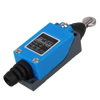 

ME-8112 Blue 1 NC + 1 NO Automatic Reset Parallel Roller Plunger Actuator Limit Switch