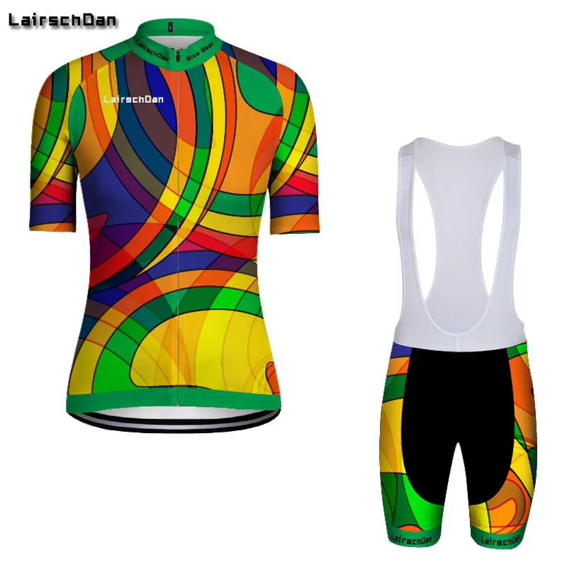 

SPTGRVO LairschDan 2019 Woman Cycling Jersey Short Sleeve Clothing Set Summer Breathable Mountain Bike Clothes Bicycle Wear Kit