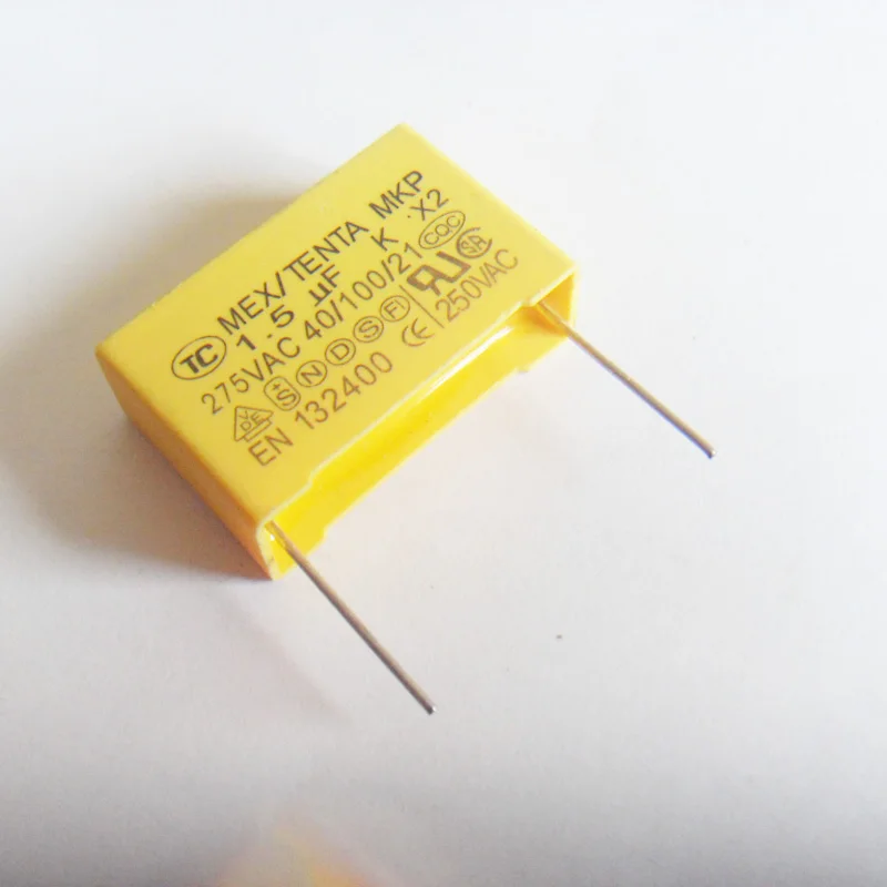 20 шт./лот X2 предохранительный конденсатор 275VAC 1 5 мкФ Pin 27 мм|x2 safety capacitor|safety