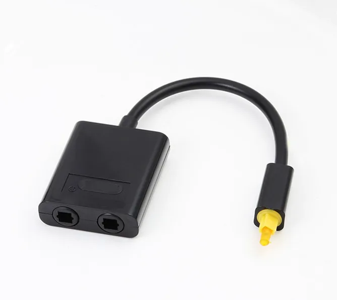 A Ausuky Digital Audio Optical Fiber Cable Toslink 1 To 2 Converter Adapter for PC TV DVD stereo -25 | Электроника